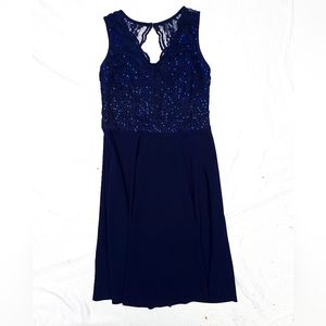 Rickis sequin and lace top dress